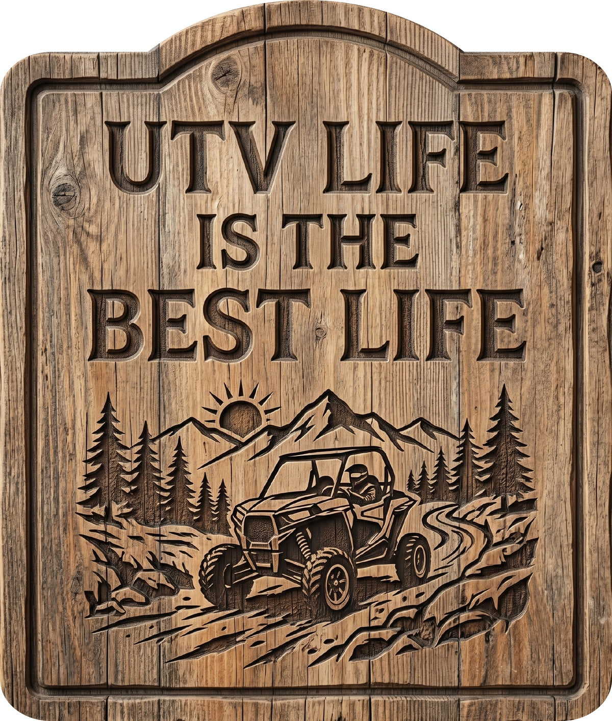 Utv Life Is the Best Life Rustic Sign