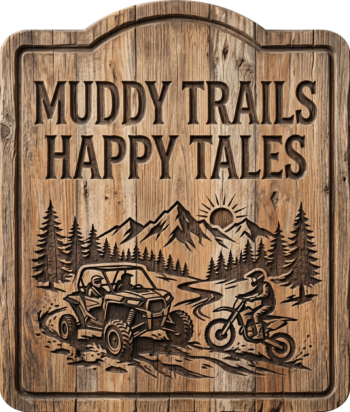 Good Friends Great Trails Rustic Sign