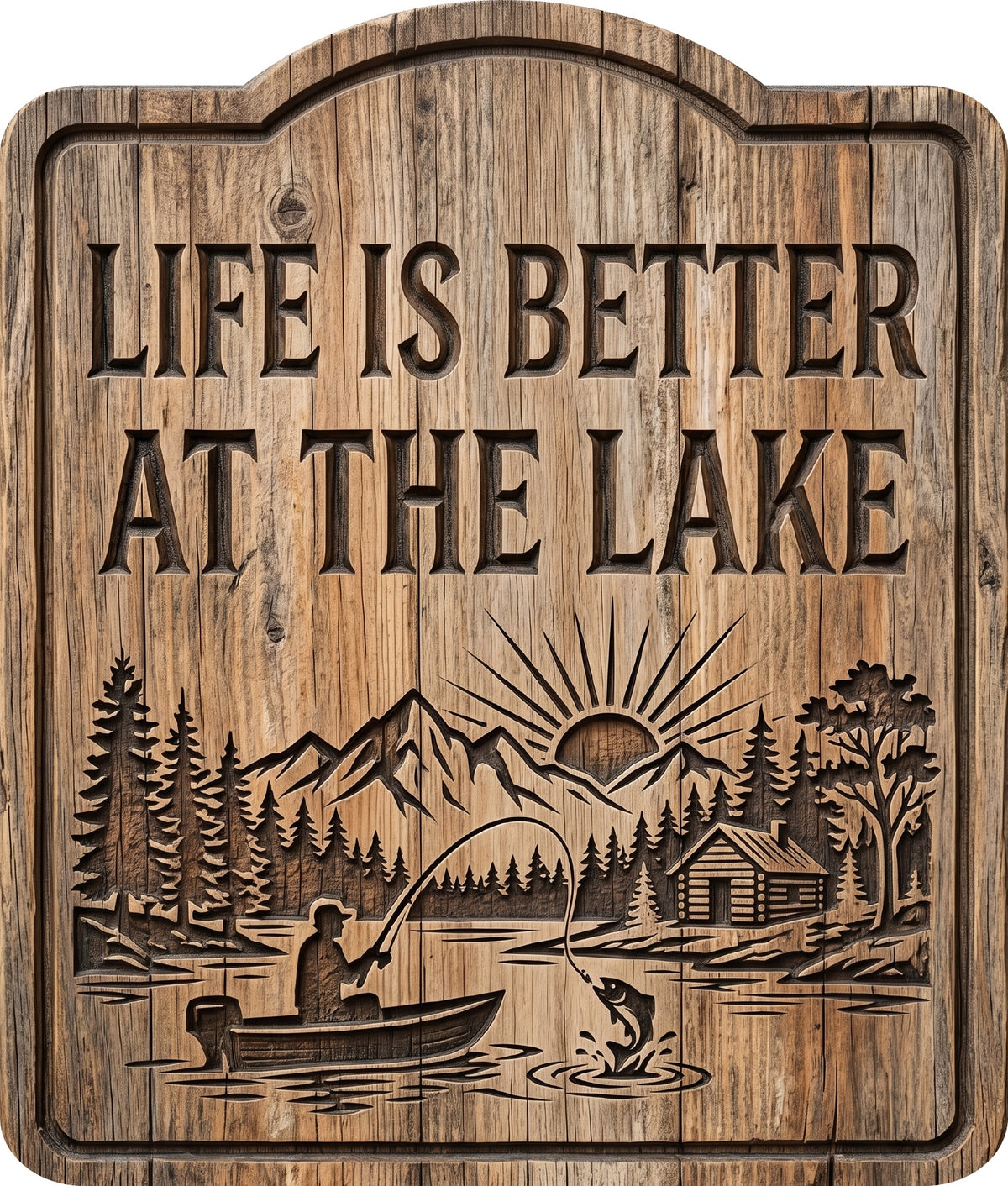 31. Life Is Better at the Lake Rustic Sign
