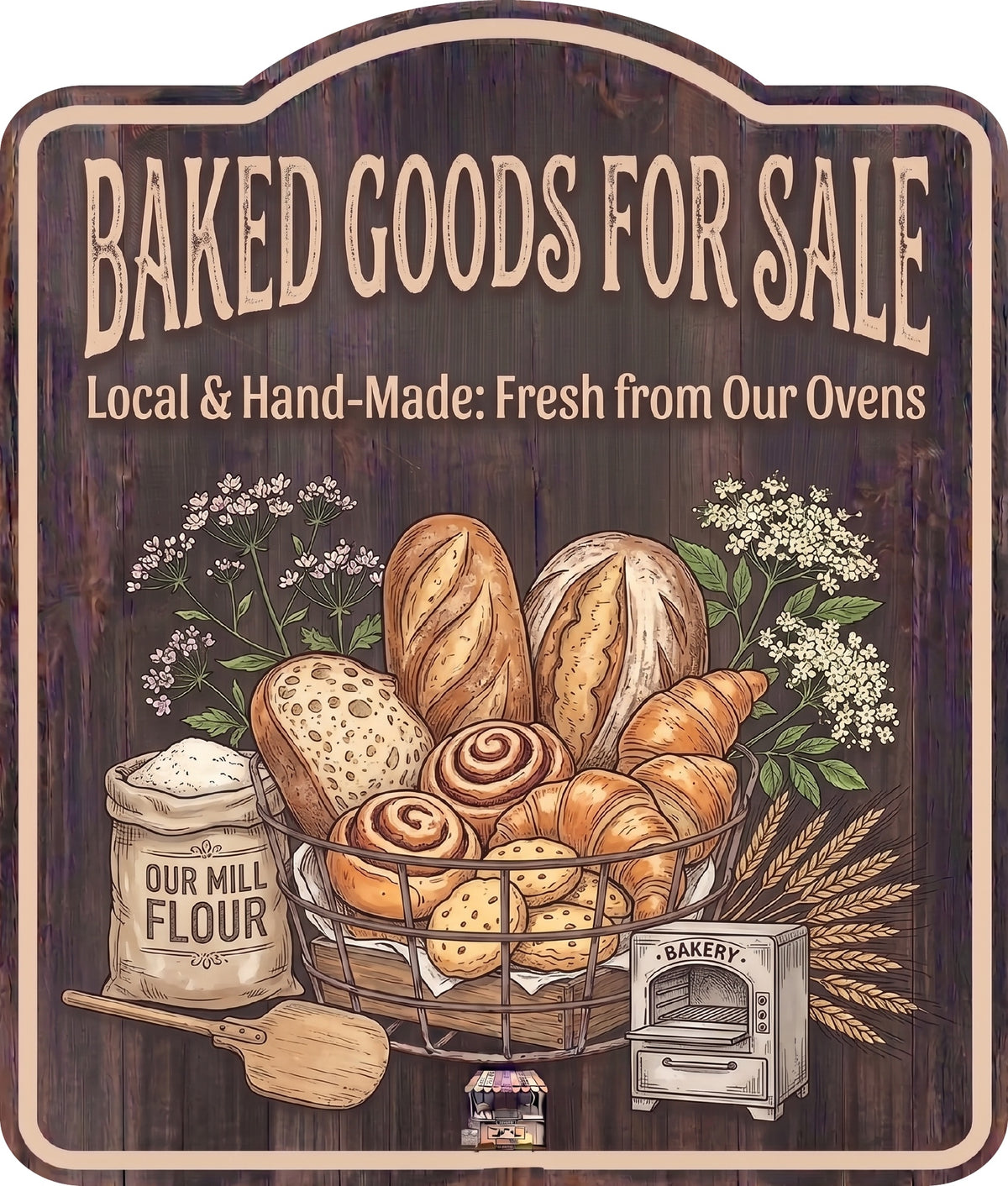 Baked Goods for Sale Rustic Sign