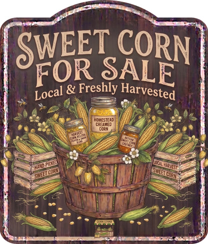 Sweet Corn for Sale Rustic Sign