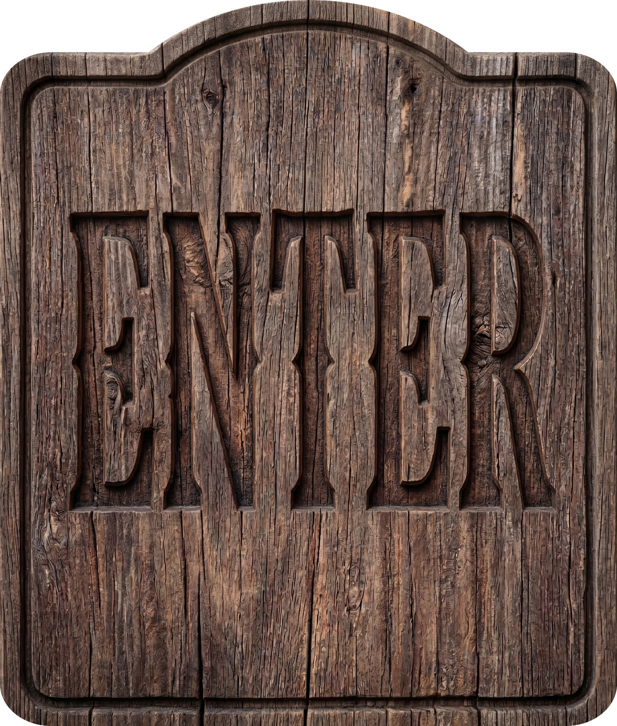 Enter Rustic Sign