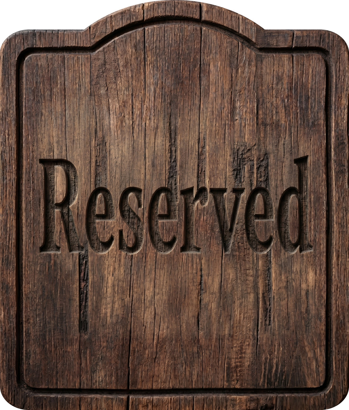 Reserved Rustic Sign