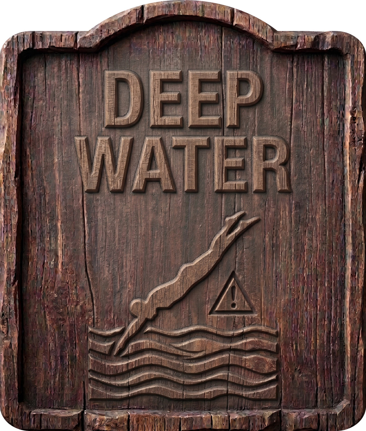 Deep Water Rustic Sign