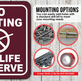 NO HUNTING WILDLIFE PRESERVE GRAPHIC TRAIL CAMPING Metal Aluminum composite sign