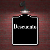 Descuento Spanish Muestra al aire libre firmar BLACK Aluminum Composite Sign