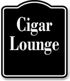 Cigar Lounge Bar Arrow BLACK Aluminum Composite Sign