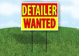 DETAILER WANTED Yard Sign Road with Stand LAWN SIGN
