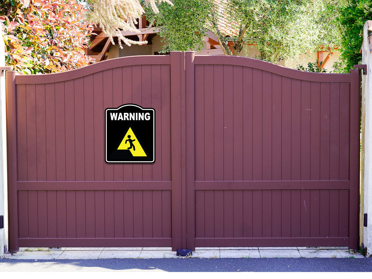 Warning Sudden Drop Repair Caution OSHA Danger BLACK Aluminum Composite Sign
