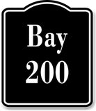 Bay 200 Bin BLACK Aluminum Composite Sign
