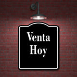 Venta Hoy Spanish Muestra al aire libre firmar BLACK Aluminum Composite Sign