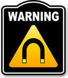 Warning Magnetic Field Caution OSHA Danger BLACK Aluminum Composite Sign