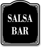 Salsa Bar BLACK Aluminum Composite Sign
