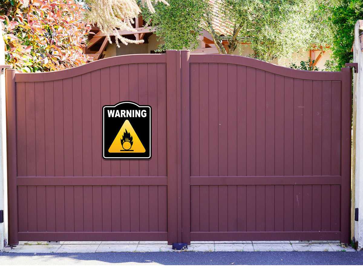 Warning Oxidsing Caution OSHA Danger BLACK Aluminum Composite Sign