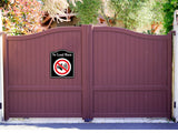 No Loud MusicSymbol Prohibition BLACK Aluminum Composite Sign
