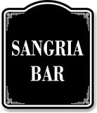 Sangria Bar BLACK Aluminum Composite Sign