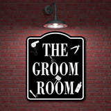 The Groom Room Pet Supplies BLACK Aluminum Composite Sign