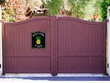 Welcome Y'all Yellow Pineapple BLACK Aluminum Composite Sign