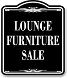 Lounge Furniture Sale BLACK Aluminum Composite Sign