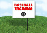 Baseball TRAINING Plastic Yard Sign ROAD SIGN with Stand