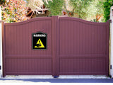 Warning cutting Repair Caution OSHA Danger BLACK Aluminum Composite Sign
