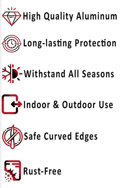 Warn Children About the Dangers of Open Windows BLACK Aluminum Composite Sign