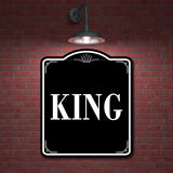 King BLACK Aluminum Composite Sign