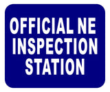 NE OFFICIAL INSPECTION STATION Aluminum Composite Sign