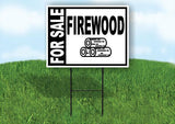 FOR SALE FIREWOOD BOLD 18 in x 24 in Yard Sign Road Sign with Stand