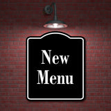 New Menu Elegant BLACK Aluminum Composite Sign