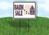 BARN SALE BROWN BARN Yard Sign with Stand LAWN SIGN