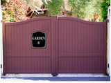 Garden 8 BLACK Aluminum Composite Sign