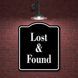 Lost and Found BLACK Aluminum Composite Sign