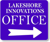 LAKESHORE OFFICE RIGHT Metal Aluminum composite sign