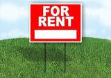FOR RENT BLANK SPACE Plastic Yard Sign ROAD SIGN with Stand