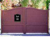 Lot 33 Building Site BLACK Aluminum Composite Sign