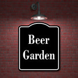 Beer Garden BLACK Aluminum Composite Sign