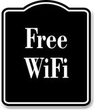 Free WiFi Elegant BLACK Aluminum Composite Sign