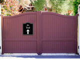 Atv Trail Up Arrow BLACK Aluminum Composite Sign