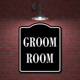 Groom Room BLACK Aluminum Composite Sign