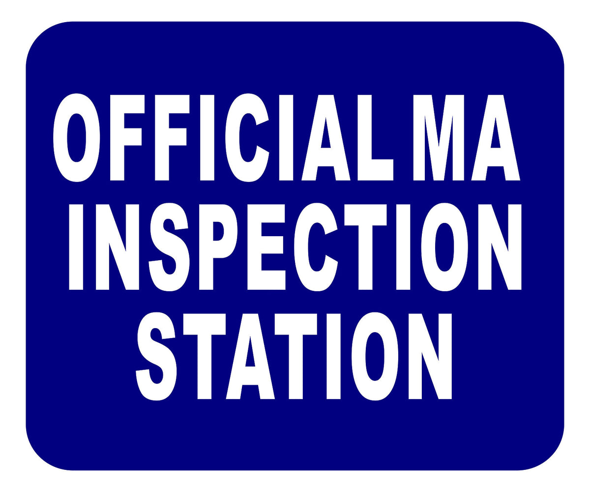MA OFFICIAL INSPECTION STATION Aluminum Composite Sign