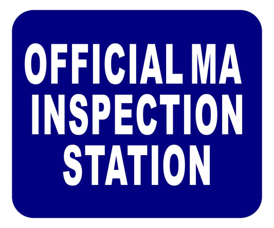 MA OFFICIAL INSPECTION STATION Aluminum Composite Sign