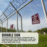 NO HUNTING WILDLIFE PRESERVE GRAPHIC TRAIL CAMPING Metal Aluminum composite sign