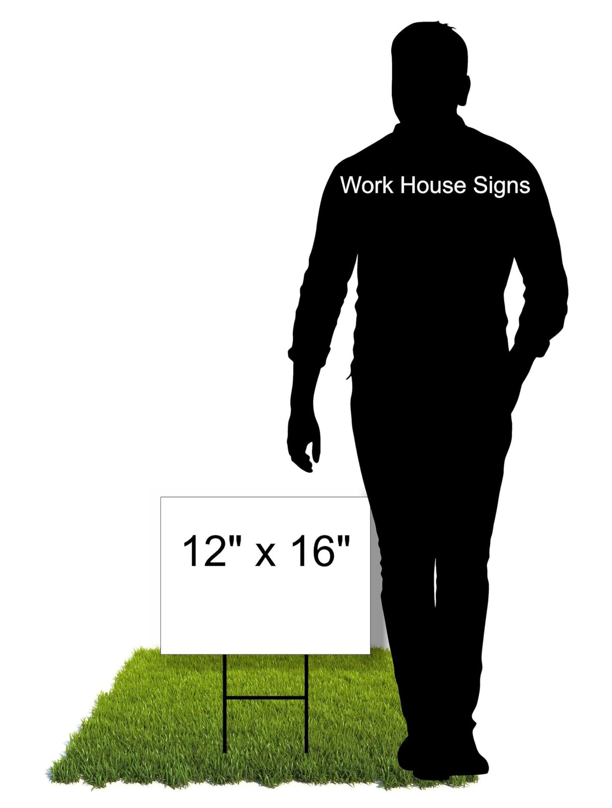 ECO Harris Walz 2024 Kamala Tim Star Double Sided 12x16 in Yard Road Sign w/Stand