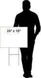 UNSTOPPABLE President Trump, Shooting at Donald Trump Rally Double Sided 18x24 in Yard Road Sign w/Stand