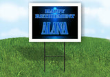 ALANA RETIREMENT BLUE 18 in x 24 in Yard Sign Road Sign with Stand