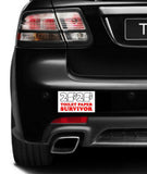 2020 toilet paper survivor shortage Car magnet Magnetic Bumper Sticker 4"x7"
