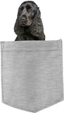 English Cocker Spaniel in pocket Fridge Car Magnet Bumper Sticker App size 4"x7"