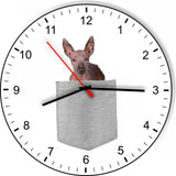 Xoloitzcuintli In Your Pocket Dog kitchen living room Wall Clock