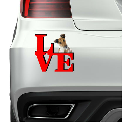 Fox Terrier Dog Love Park Dog Fridge Refrigerator Car Magnet
